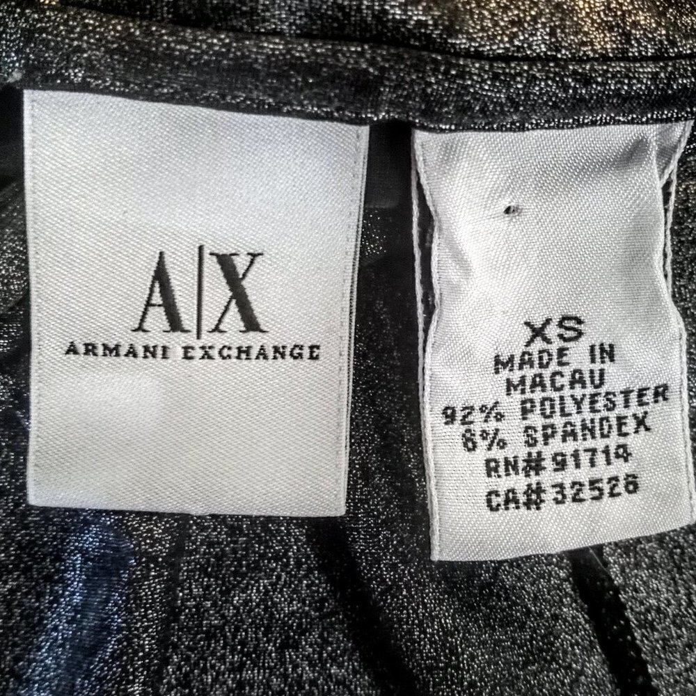 A/X Armani Exchange Dark Grey Metallic Hoodie - Picture 4 of 5